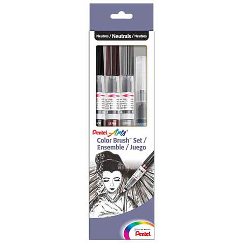 Pentel, Sets, Brush Set, Art & School, Color, 154500